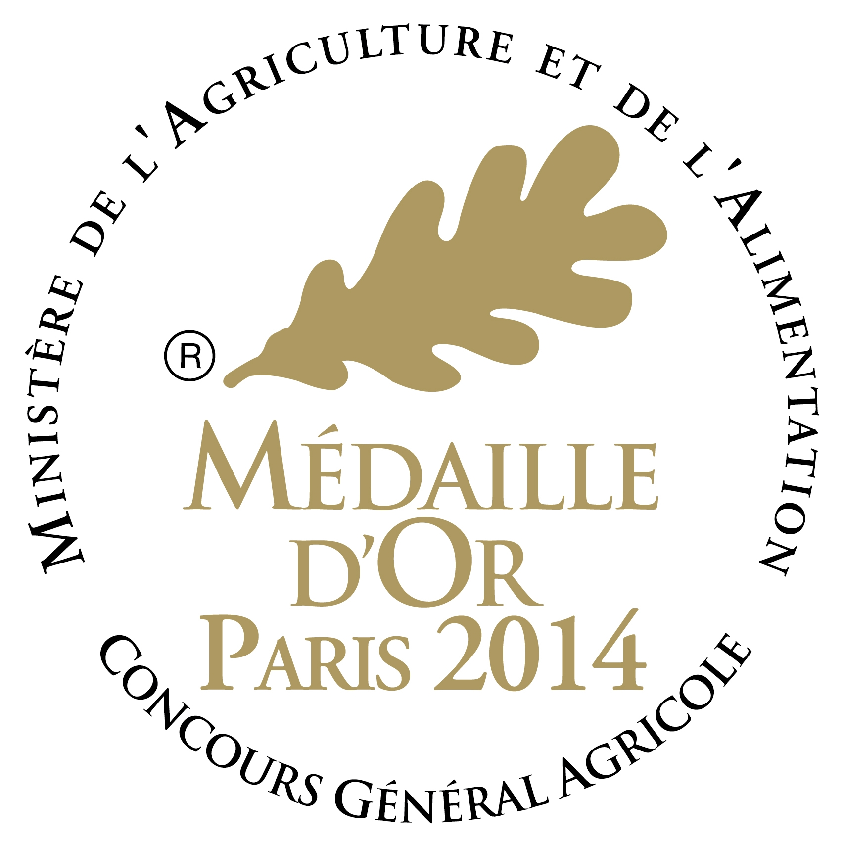 Médaille d'or 2014 - Concours général agricole