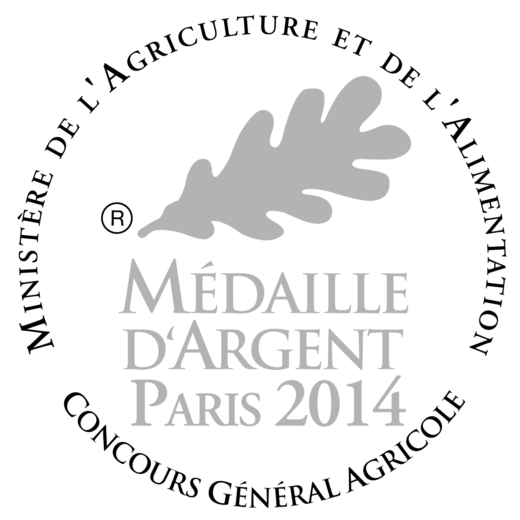 Médaille d'argent 2014 - Concours général agricole
